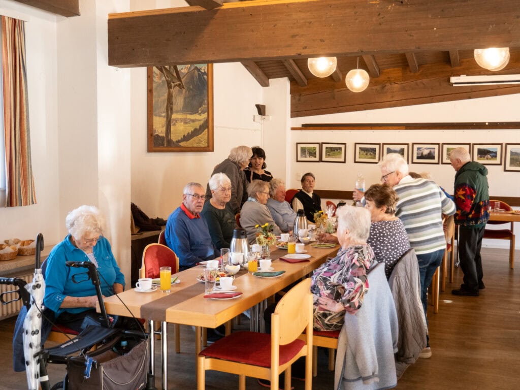 Zu Besuch beim Seniorenfrühstück.